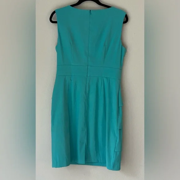 Turquoise Tiered Sheath Dress (Size 12) - Picture 5 of 13